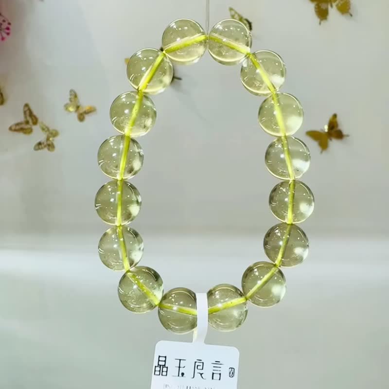 精品透體黃金利比亞隕石星隕13mm42g財富引流器事業招財執行力 - 手鍊/手環 - 半寶石 黃色