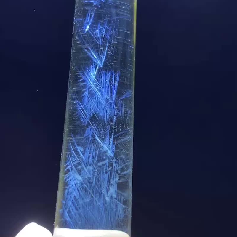 黃水晶藍針印章料 - 印章/印台 - 水晶 黃色
