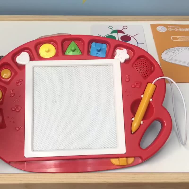 【聖誕禮盒】音樂磁性畫板 - 嬰幼兒玩具/毛公仔 - 塑膠 紅色