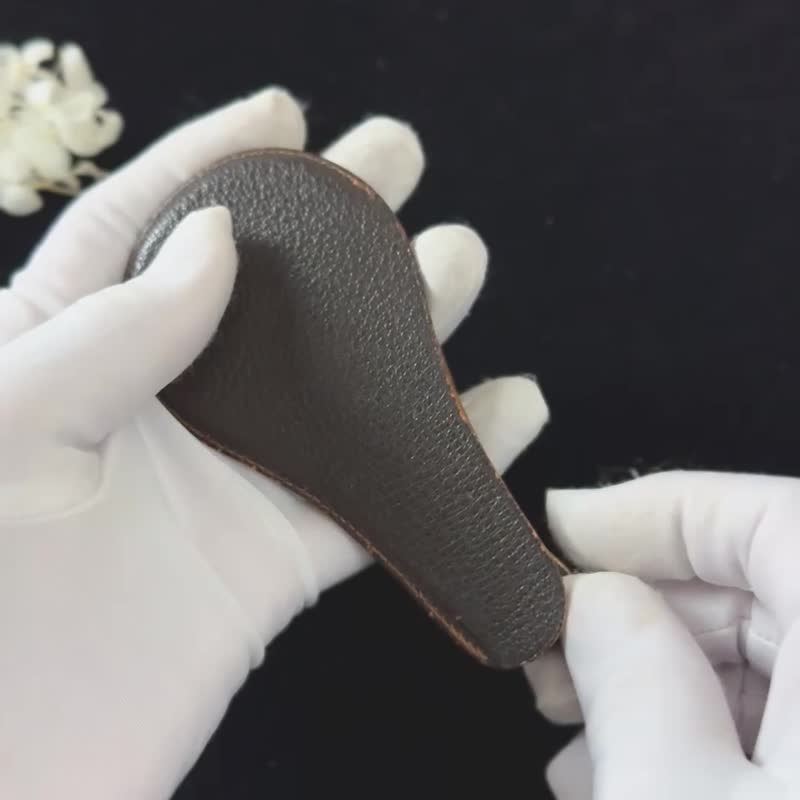 * 50856-絕美法國古董珍稀材質手柄鍍金彈簧開啟式折疊手持眼鏡 - 眼鏡/鏡框 - 其他金屬 