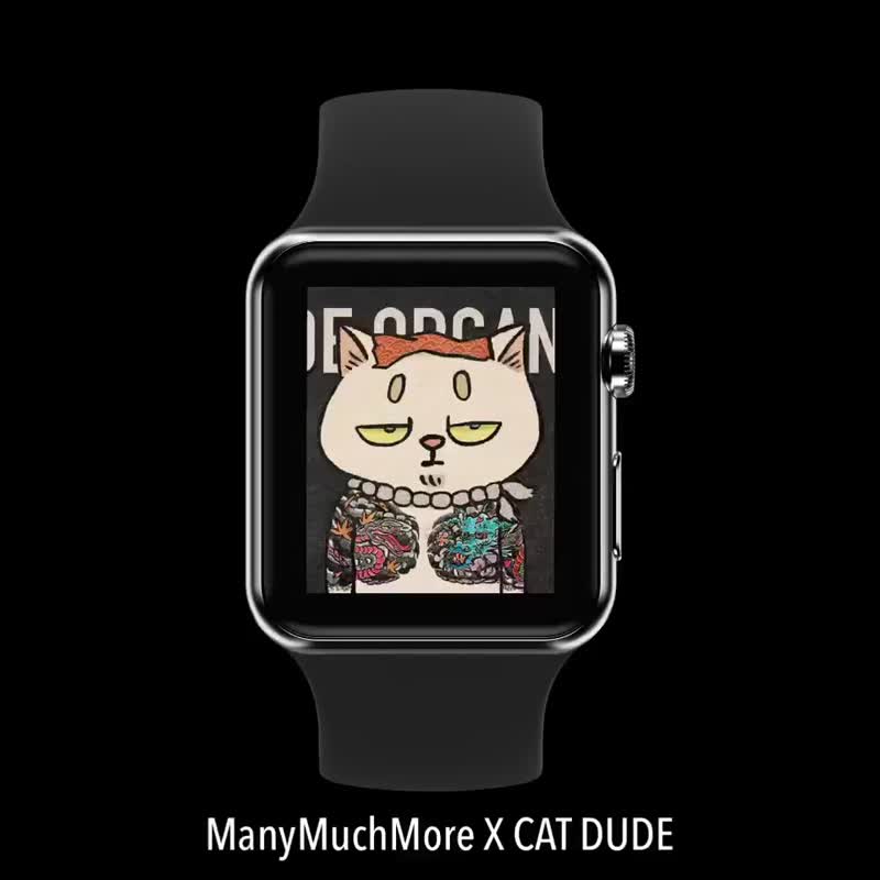Smartwatch Wallpaper Set - Cat Dudes Collab 01 - 電腦手機桌布/貼圖/App 圖示 - 其他材質 