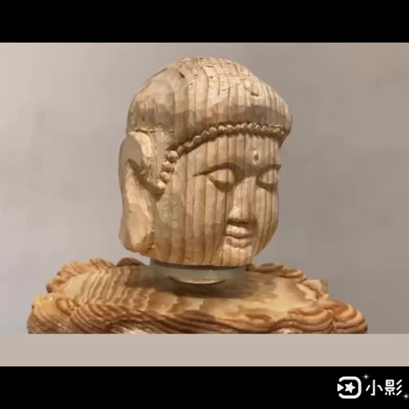 Buddha levitate - Items for Display - Wood Orange