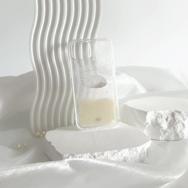 AUG8 STORE Shell Pearl iPhone Quicksand Shell Pearl Inlay Glossy Hard Shell - เคส/ซองมือถือ - พลาสติก 