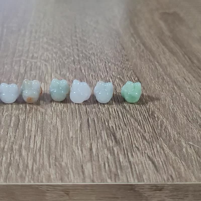 [Pro-Cui] Natural Jadeite Ice Kind of Cute Bunny Bracelet | Zodiac Rabbit | Second Wave - สร้อยข้อมือ - หยก หลากหลายสี