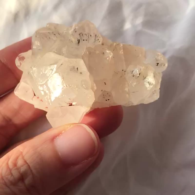 花園水晶 超七水晶 蝕刻紋路 多髮 原石 礦標 骨干水晶 印記 擺設 - 擺飾/家飾品 - 水晶 透明