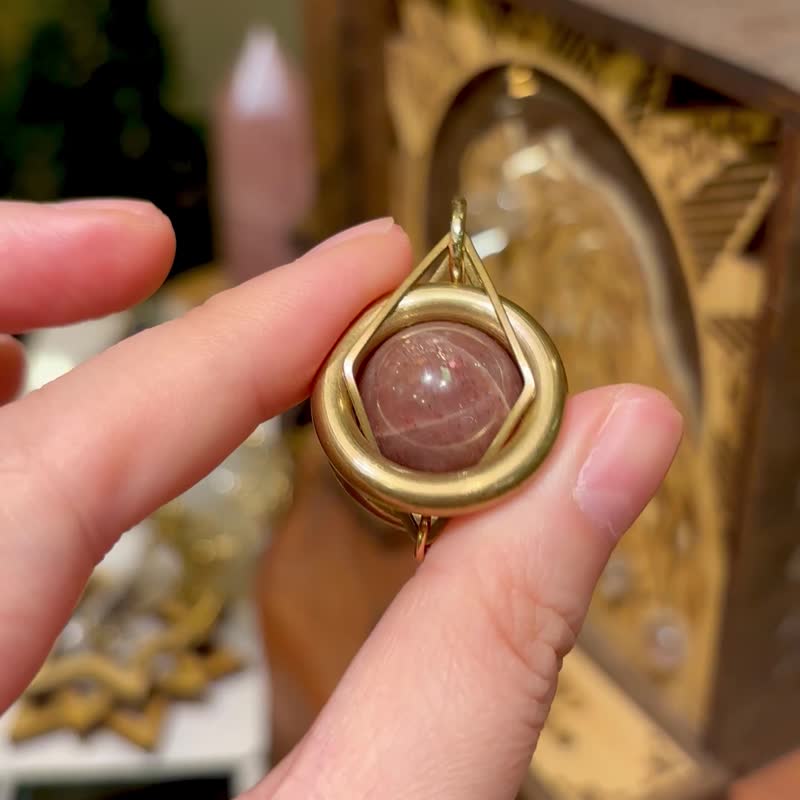 太陽石 頸鏈 匙扣 掛飾 埃及設計 簡約 中性 聖誕禮物 聖誕包裝 - 項鍊 - 水晶 藍色