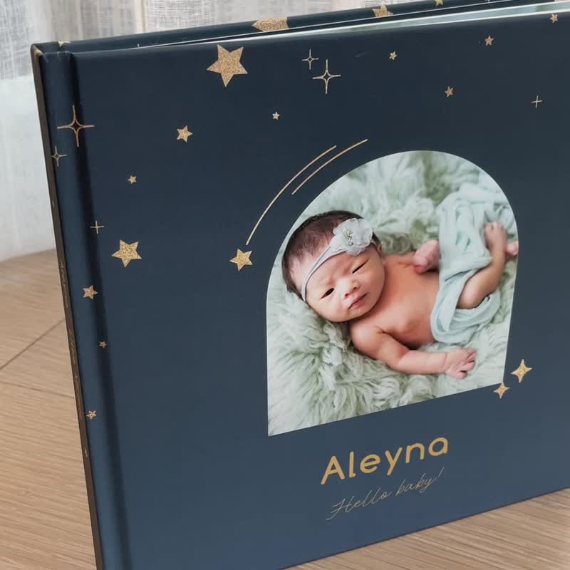 Promise in the Starry Sky - Pregnancy Album | Pregnant and Newborn Photos/Ultrasound Photos | 16 Pages Collector's Edition - Other - Paper Blue