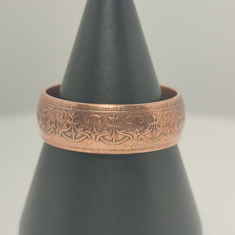 Morocco Coin ring 2 falusa 1892 replica coin rings for men coin rings for wom - 戒指 - 其他金屬 