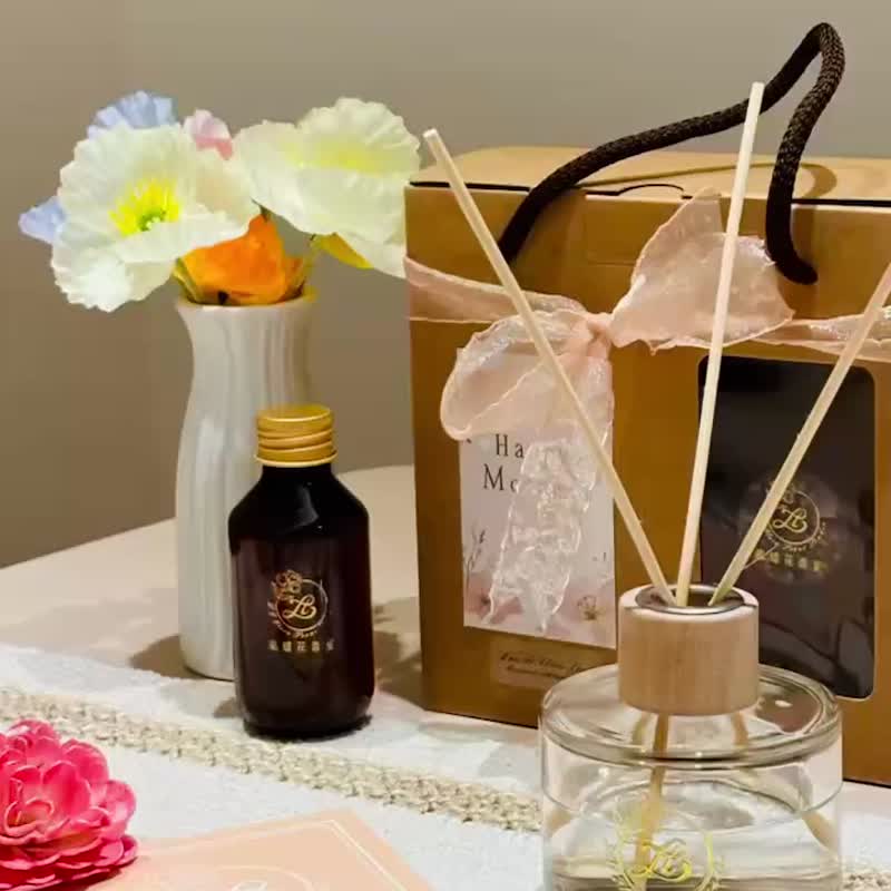 Lan Ti Flora Scent 母親節香氛精油擴香竹/母親節禮物/母親節盒 - 香氛/精油/擴香 - 玻璃 
