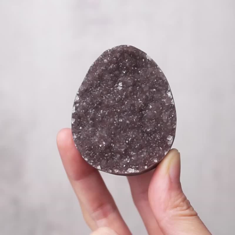 中小型紫晶蛋 // 智慧 財富 // 水晶蛋 水晶擺飾 贈底座 - 擺飾/家飾品 - 水晶 紫色