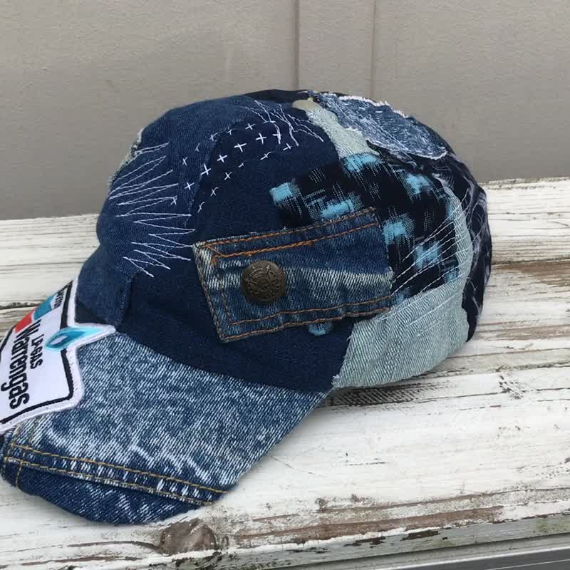 襤褸パッチワーク帽子　cap-022 - 帽子 - 棉．麻 