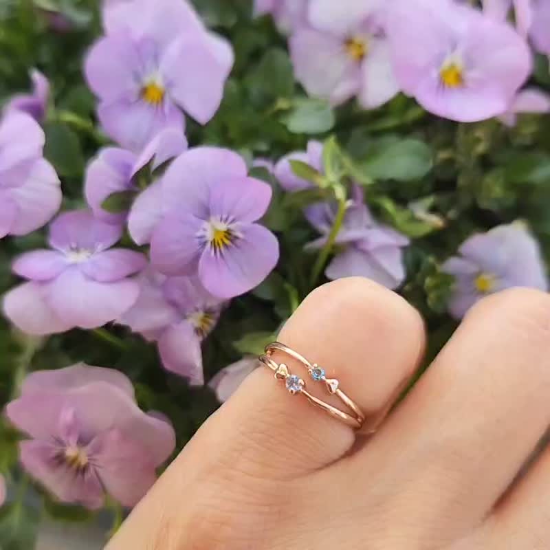 Petit Heart Ring. - 戒指 - 其他金屬 金色