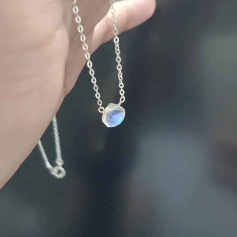 SV925/ 14KGF AURORA極光 施華洛世奇水晶項鍊 彩虹光 水滴 - 項鍊 - 水晶 多色
