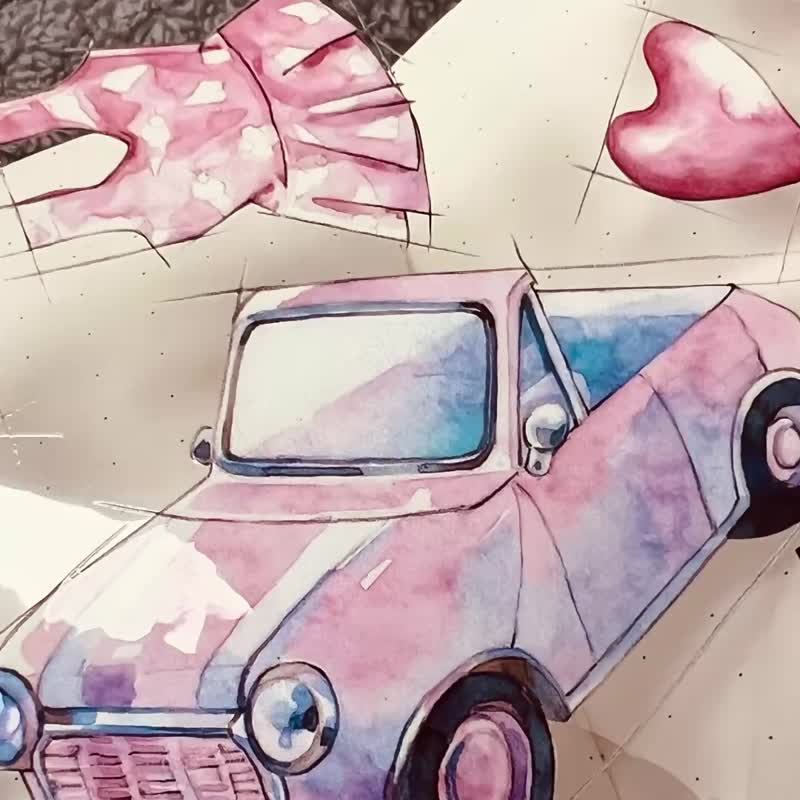 396_品川日_粉色日記 - 紙膠帶/和紙/PET - 塑膠 多色