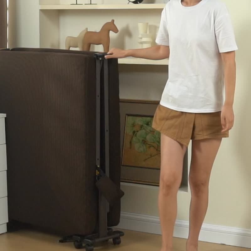 Simple Life 電動增高型波浪棉免組裝折疊床-BDH - 寢具/床包 - 其他材質 咖啡色