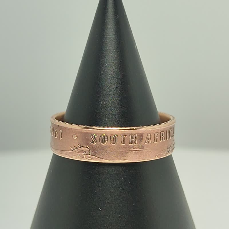 South Africa Coin Ring 2 cents 1970-1990 coin rings for men coin rings for women - 戒指 - 其他金屬 