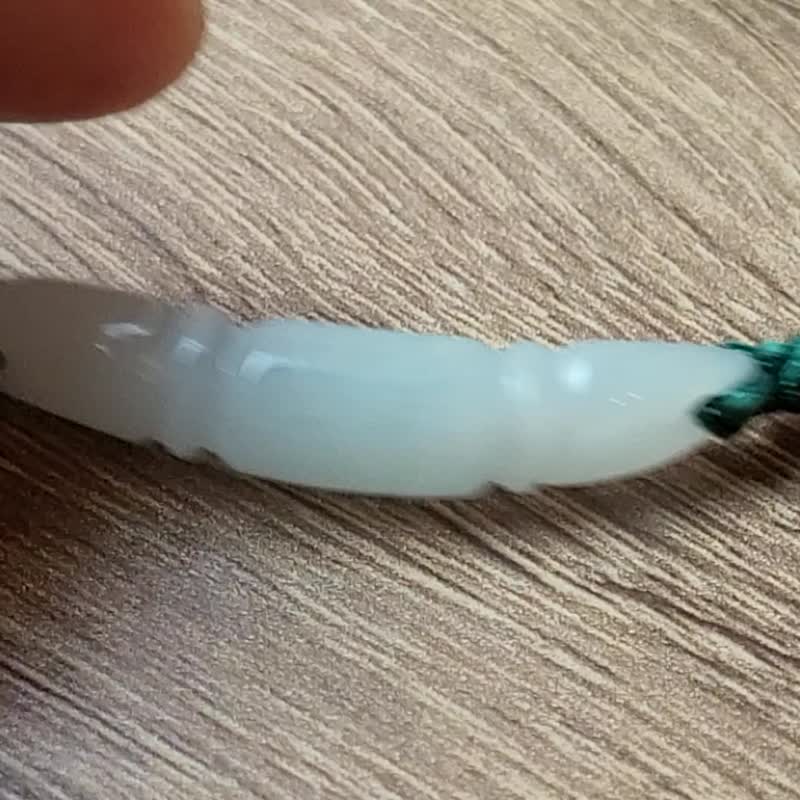 【親翠】天然翡翠 冰純潤蓮藕藕節平凡不平凡題材手環 | 佳偶天成 - 手鍊/手環 - 玉石 白色