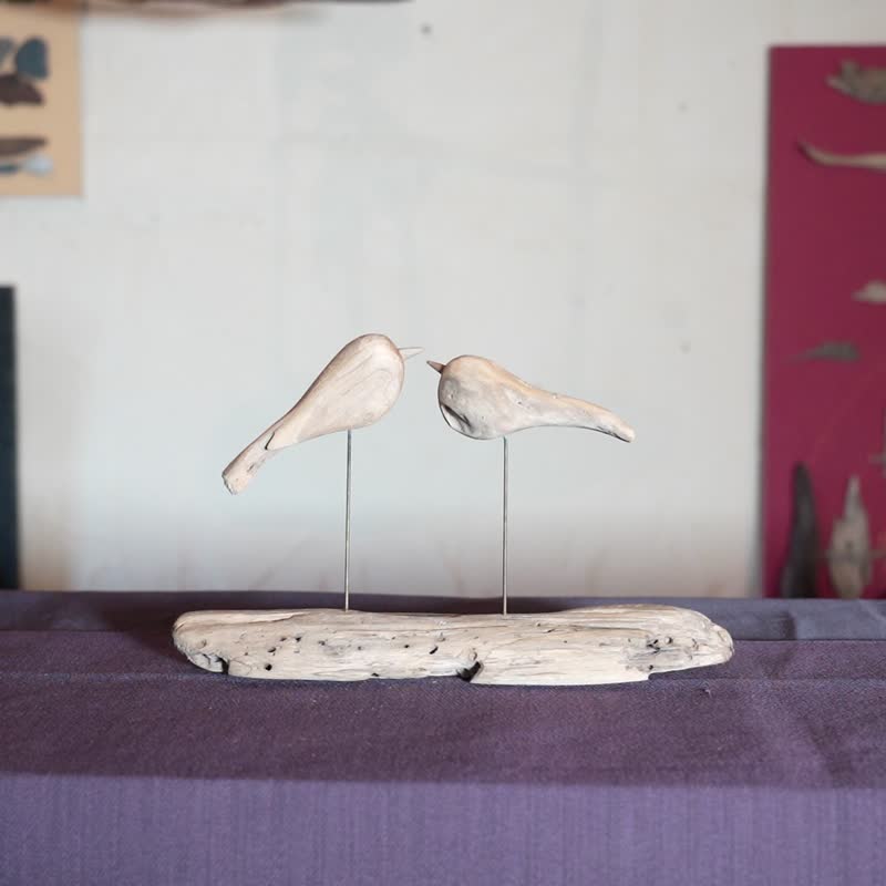 世界へ羽ばたこう　流木の鳥　wood bird　鳥　decorative bird　鳥のオブジェ　かわいい鳥　bird goods　２０２４－１ - 擺飾/家飾品 - 木頭 咖啡色