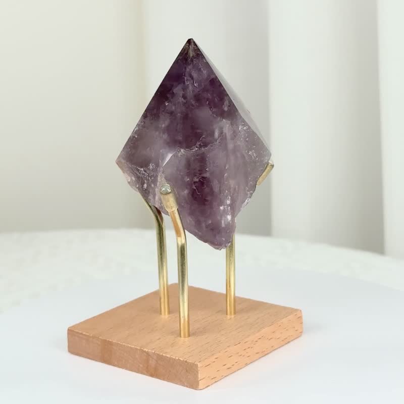 金字塔紫骨幹 020275 - 擺飾/家飾品 - 水晶 紫色