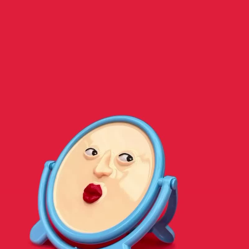MIRROR CONCEPT FACE-OFF l ROUND FACE - 彩妝刷具/鏡子/梳子 - 樹脂 多色