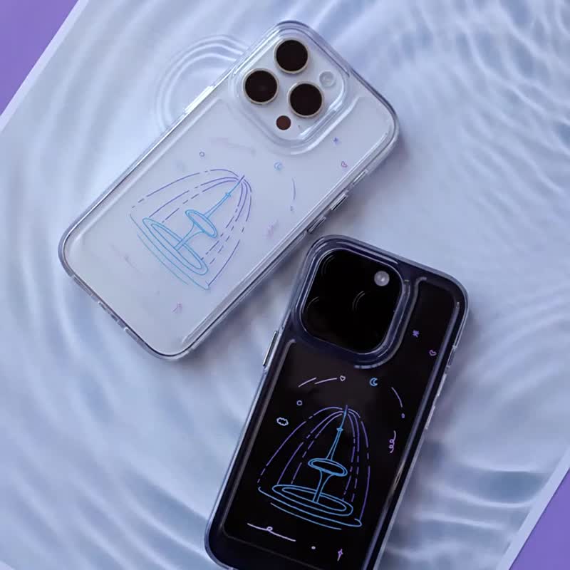原創 噴泉 iPhone手機殼 - 手機殼/手機套 - 矽膠 透明