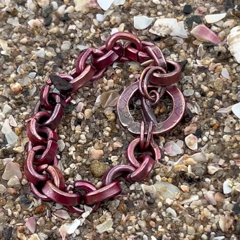 Scarlet Copper Bracelet - Bracelets - Other Metals Pink