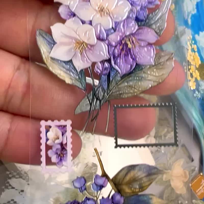 00072暮色紫棠Dusk Purple Crape - 紙膠帶/和紙/PET - 塑膠 多色