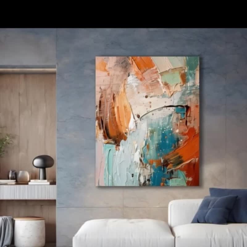10080 抽象画 - フレームレス絵画 | 装飾画 | 油絵 | 吊り下げ絵画 | インテリアデザイン | 新築祝い - ポスター・絵 - その他の素材 多色