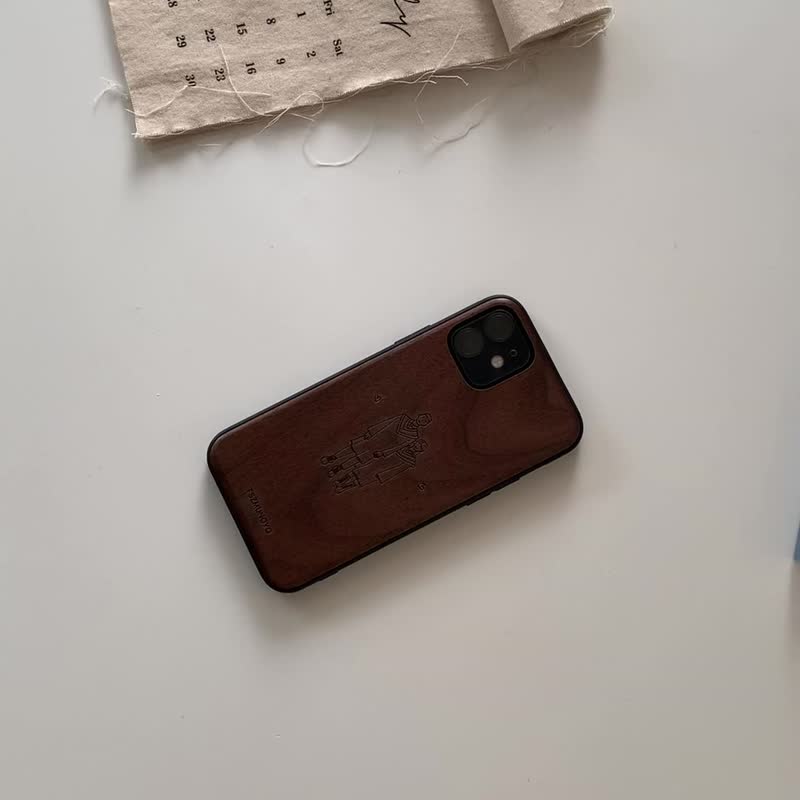Wood Phone Cases Khaki - [Customized Gift] Log Phone Case Customized Phone Case New IPHONE 15 Full Series