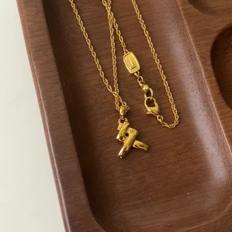 Lancel Necklace古董飾品/項鍊/首飾/復古/中古 - 項鍊 - 其他金屬 金色