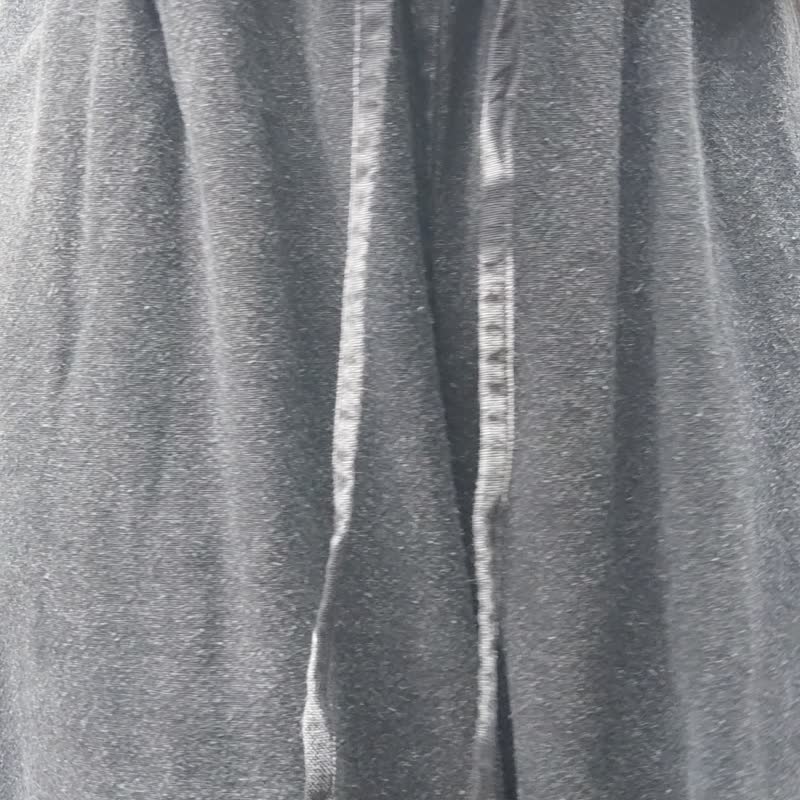 Soraya Black - 寬褲 石洗靛藍 - 女裝闊腳褲/長褲 - 棉．麻 黑色