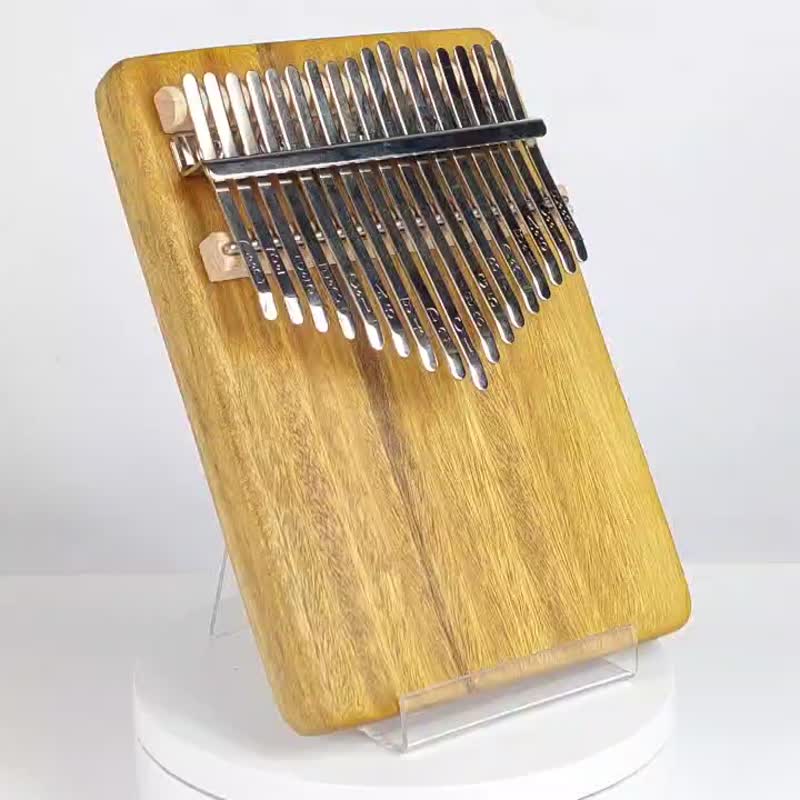 Wu Xin Stone Thumb Piano/17-tone Single Board Thumb Piano/KALIMBA - กีตาร์เครื่องดนตรี - ไม้ สีทอง