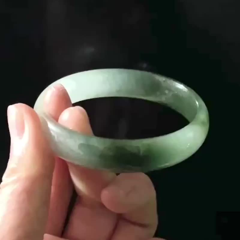 Ice Burmese Jadeite A Jade Bracelet • Ice Seed Oil Green Mid-mountain Water Jade Bracelet