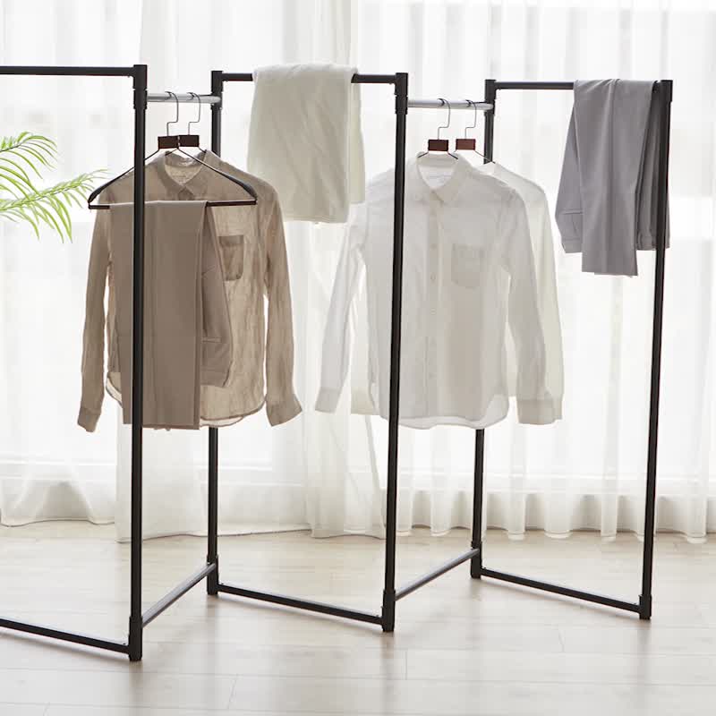 Aluminum alloy ultra-lightweight and versatile indoor clothes hanger-140 cm, 5-section height (3 colors) - ตะขอที่แขวน - อลูมิเนียมอัลลอยด์ หลากหลายสี