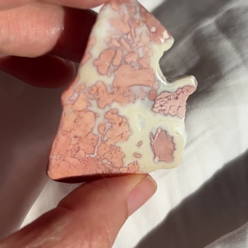 櫻花瑪瑙片 軟糖 閃亮球型水晶牙 盆景 crystal 擺設 擺件 - 擺飾/家飾品 - 水晶 粉紅色