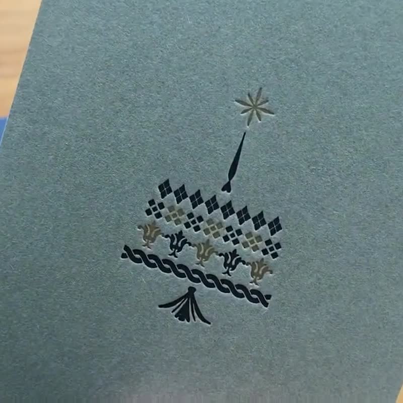 お祝いカードセット  ーCelebrateー   活版印刷 - 卡片/明信片 - 紙 咖啡色