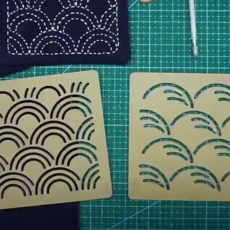 Acrylic Stencil for Sashiko  Semicircle - Sashiko Stencil Quilting Stencil  - Shop THEALESE Other - Pinkoi