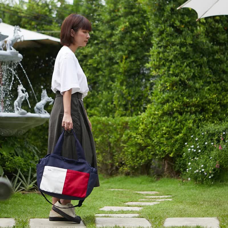 Square tote bag - 手提包/手提袋 - 棉．麻 