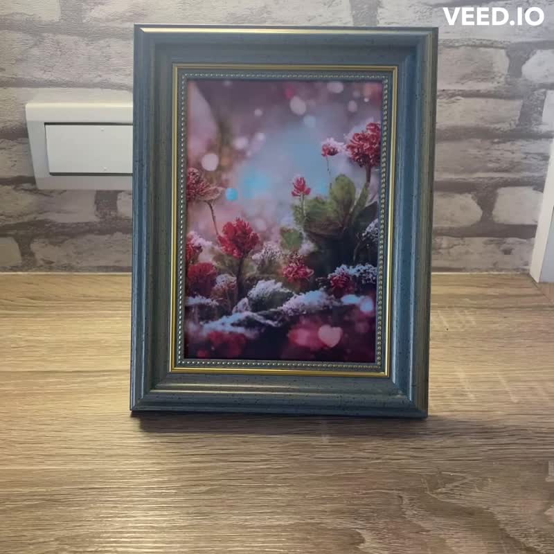 【雪花紛飛】彩虹光款 相框擺飾 - 擺飾/家飾品 - 紙 多色