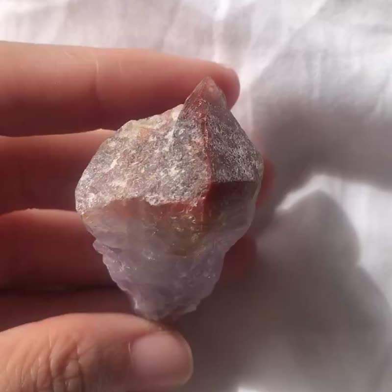 極光23 原石 城堡 骨幹水晶 擺件 天然原石 水晶原礦 - 擺飾/家飾品 - 水晶 紫色