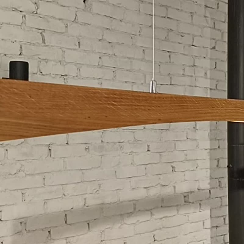 Linear Pendant Light, Modern Ceiling Light, Modern Pendant Light, Wood Lighting - 燈具/燈飾 - 木頭 