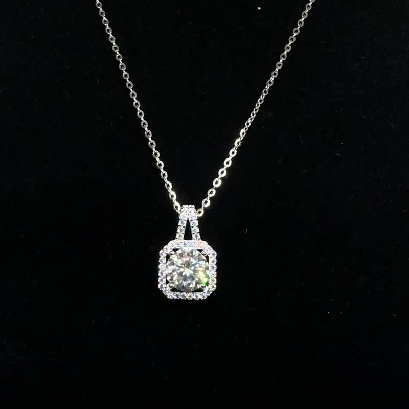 The first choice for Mother’s Day gifts is the Moissanite 925 sterling silver pendant necklace-pretty little bag - Necklaces - Gemstone Transparent
