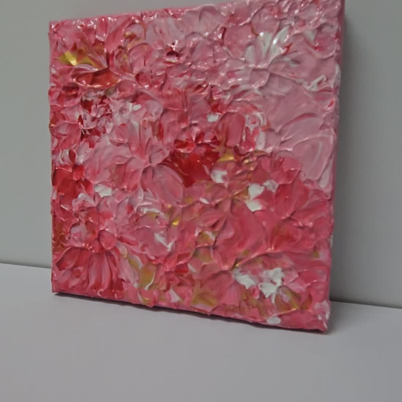 【Lucky Love】手作療癒壓克力畫/丙烯抽象藝術畫/心靈能量/送禮 - 擺飾/家飾品 - 壓克力 