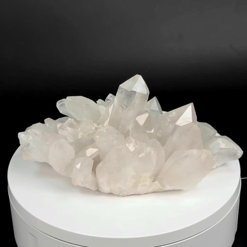 白晶簇  041223 - 擺飾/家飾品 - 水晶 白色