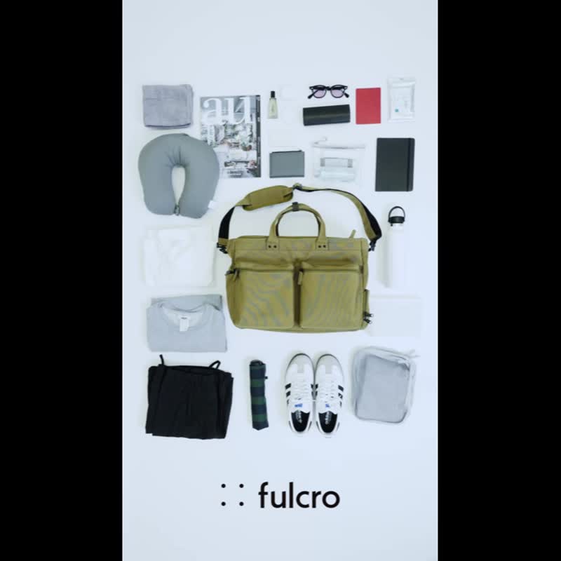 【fulcro】Explorer系列簡約多功能手提肩背包(boeing)(多色可選) - 後背包/背包/書包 - 聚酯纖維 黑色