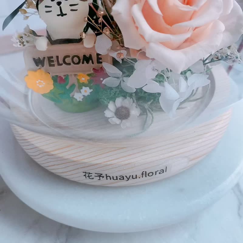 (Customized order) Preserved flowers dried flowers for opening and moving into home decorations for congratulations - ช่อดอกไม้แห้ง - พืช/ดอกไม้ สีแดง