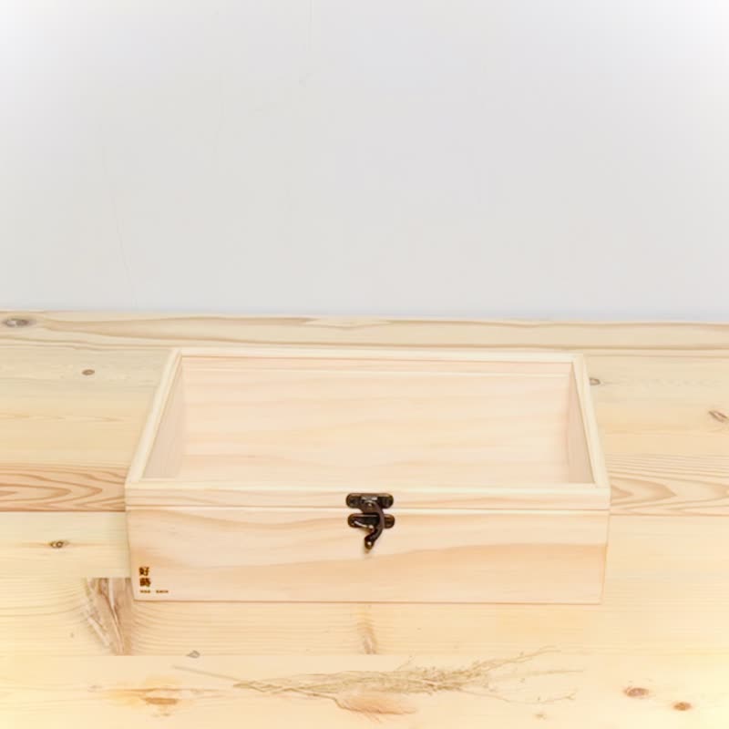 Minimalist wooden box with transparent lid No. 2 [30 x19 x8.7] - Wooden storage box series - กล่องเก็บของ - ไม้ 