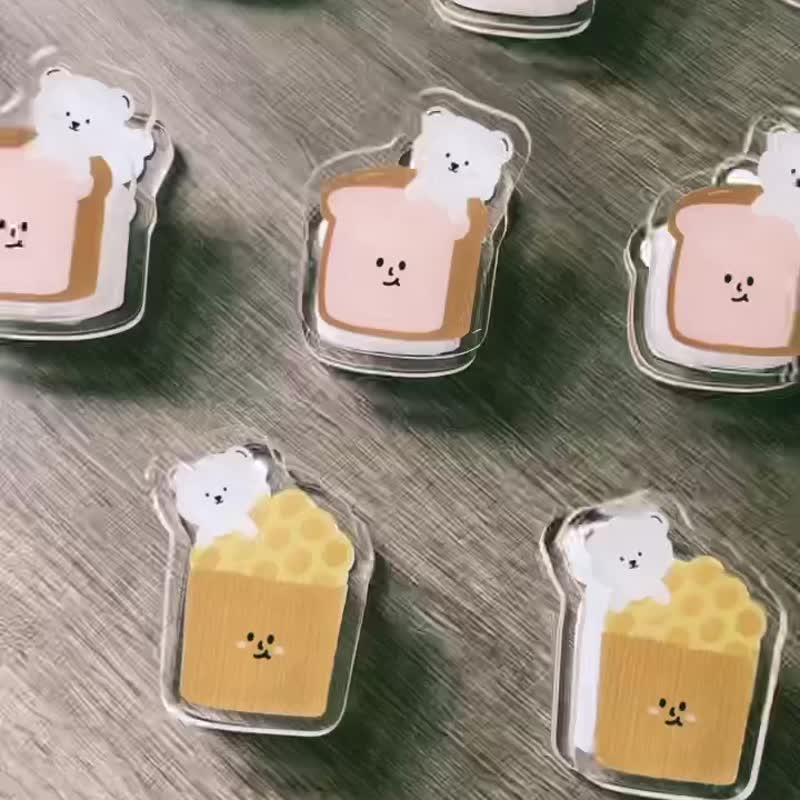 _smallthings 文具壓克力夾子 - 文件夾/資料夾 - 壓克力 咖啡色