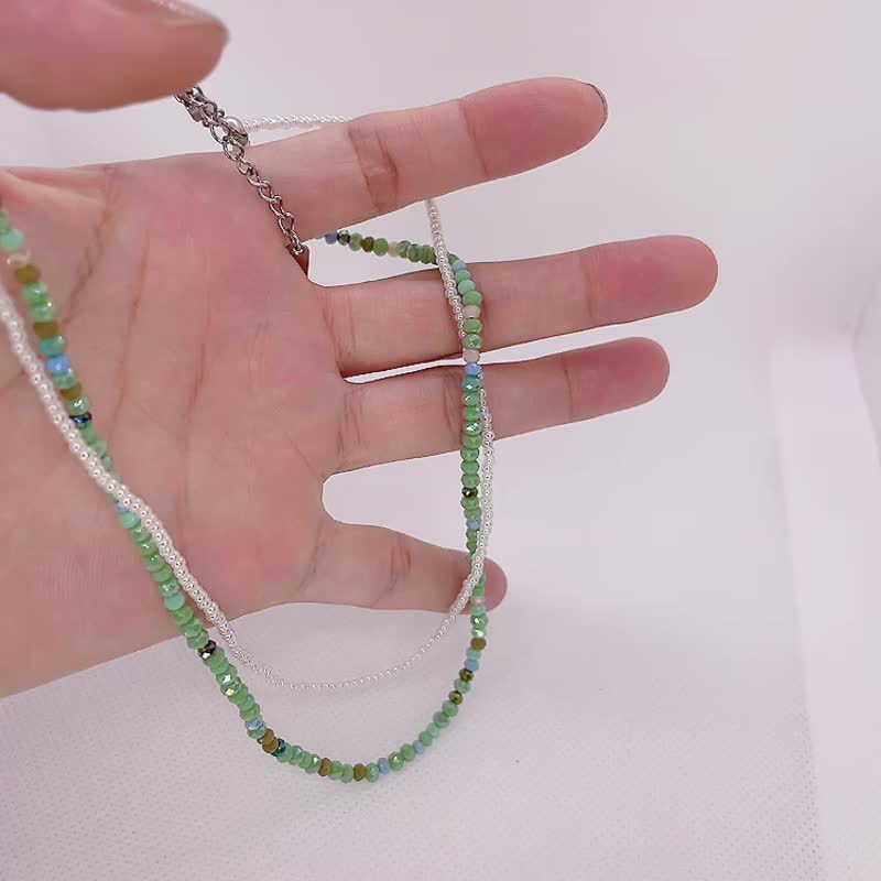 幸運手工串珠項鍊-016 - 頸鏈 - 其他材質 