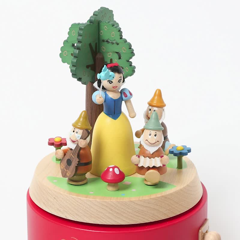 【白雪公主】迪士尼 多旋轉音樂盒 | Wooderful life - 擺飾/家飾品 - 木頭 多色